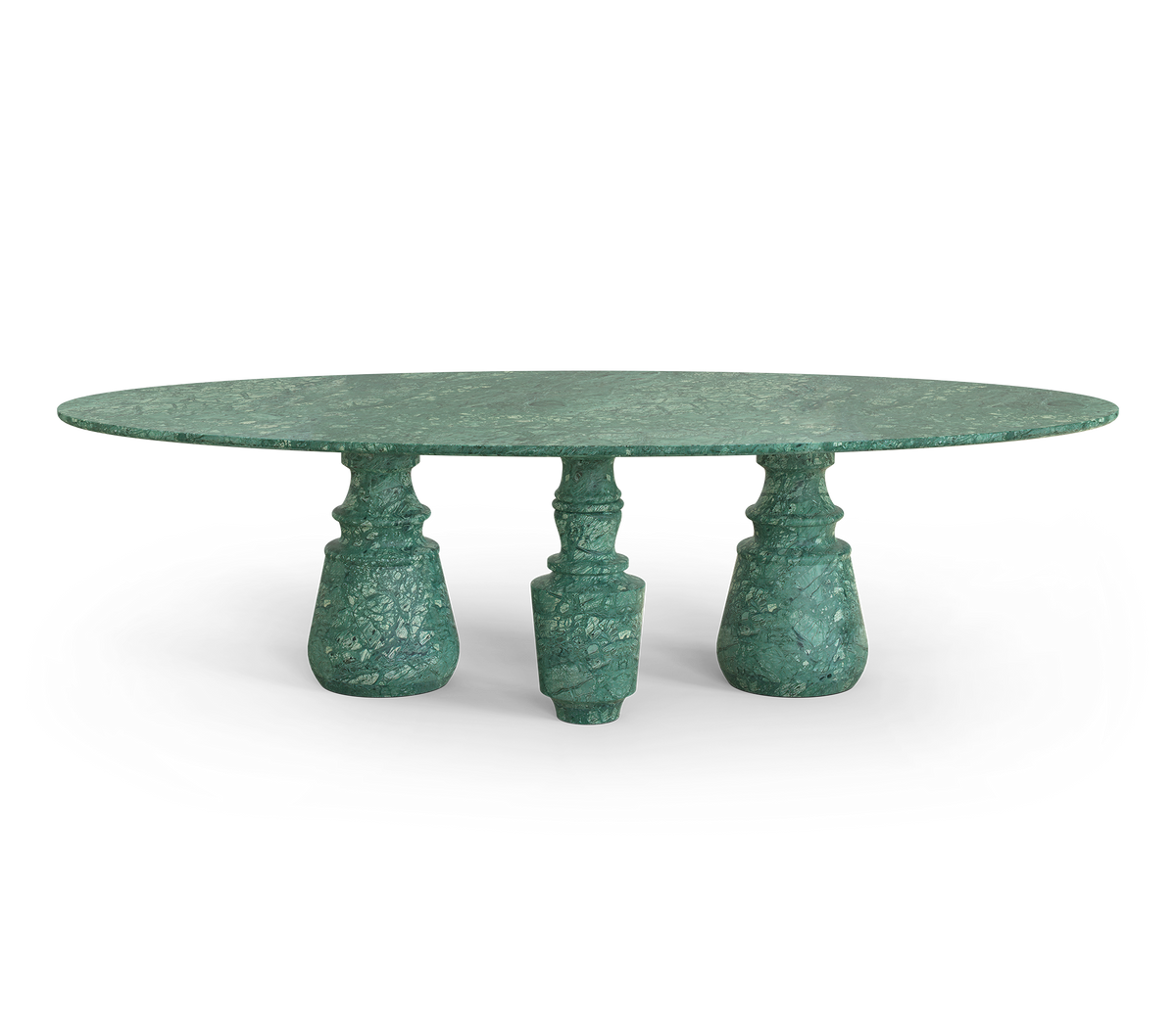 Pietra Oval XL Nero Marquina Dining Table by Boca do Lobo – view 2