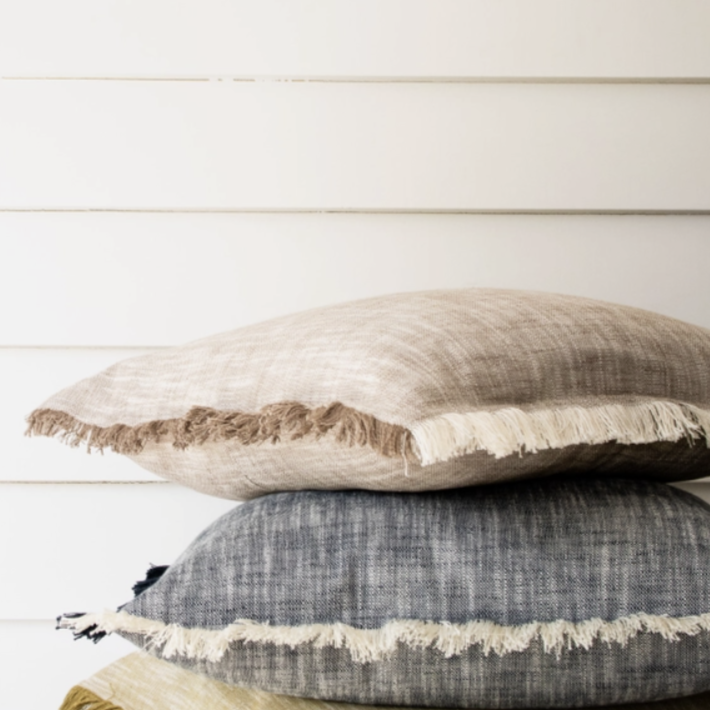 Colombe Chambray Pillow Cover - Source by Studio Skara, view 2