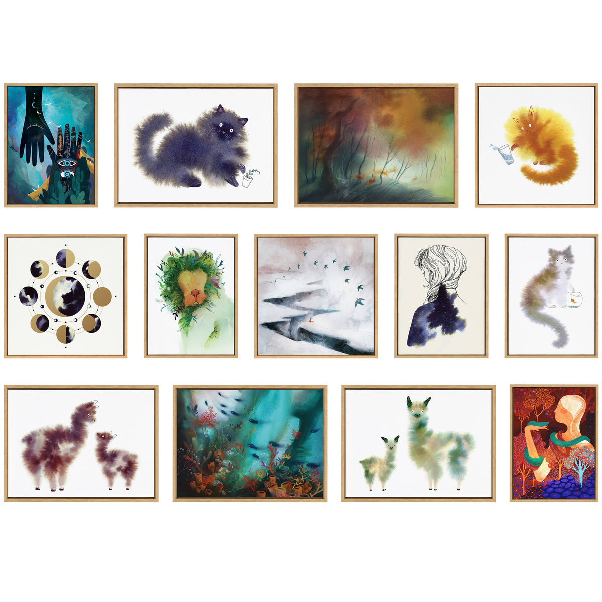 Sylvie Jungle King Framed Canvas by Faryn Hughes
