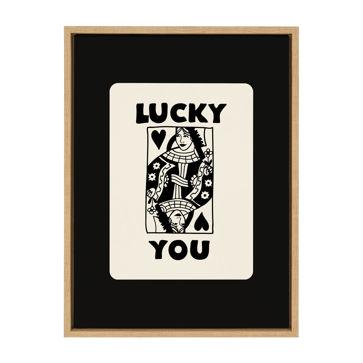 Sylvie Lucky You Framed Canvas by Honey Island Studio