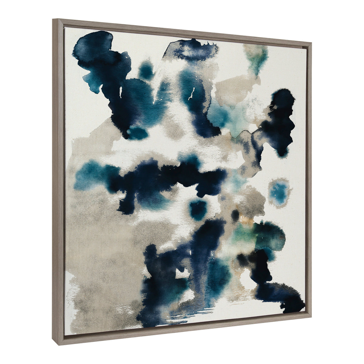 Sylvie Gilded Watercolor Framed Canvas by Amy Lighthall