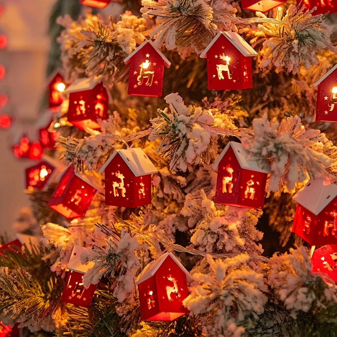 Red 2M 10 LED Fairy Lights - Battery Operated