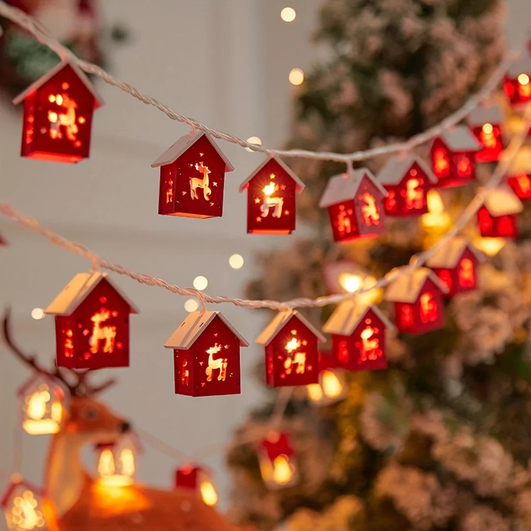 Red 2M 10 LED Fairy Lights - Battery Operated