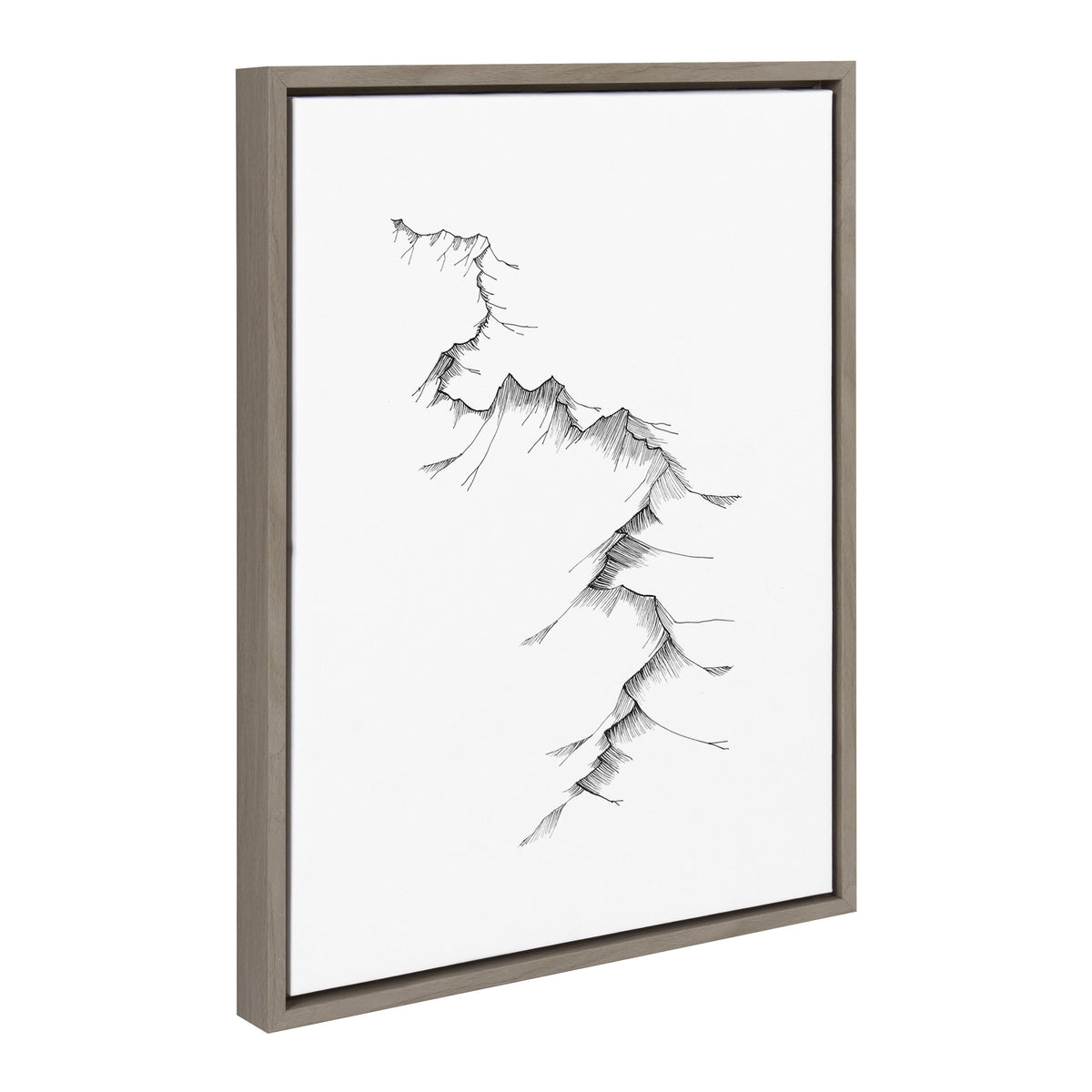 Sylvie Mountains Framed Canvas by Viola Kreczmer