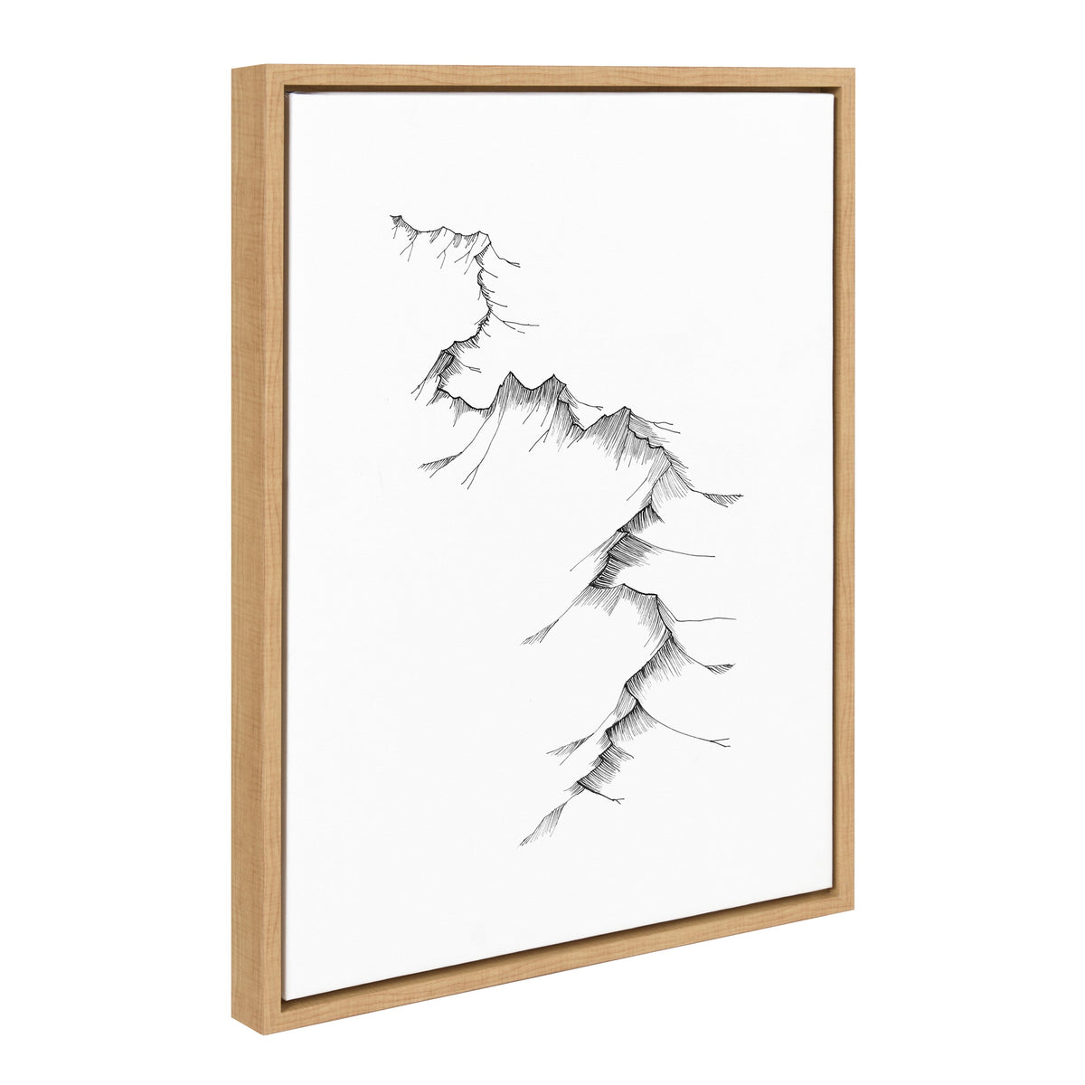 Sylvie Mountains Framed Canvas by Viola Kreczmer