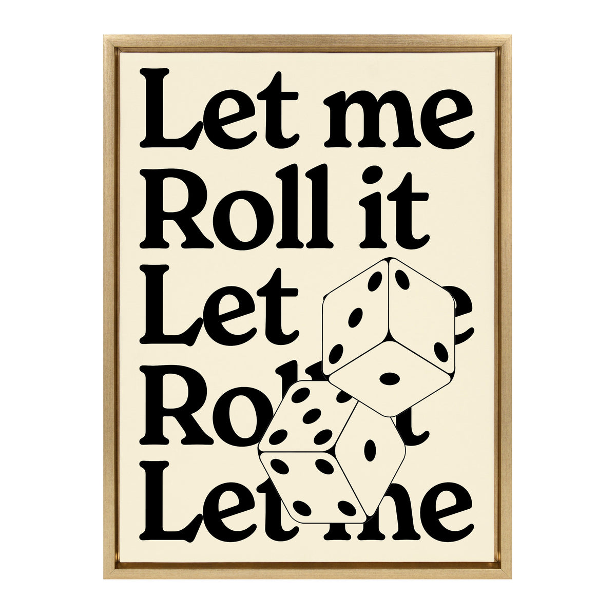 Sylvie Let Me Roll It Framed Canvas by Alli Standefer