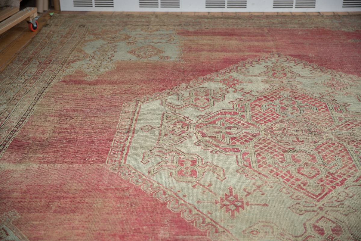 14x17 Vintage Oushak Carpet