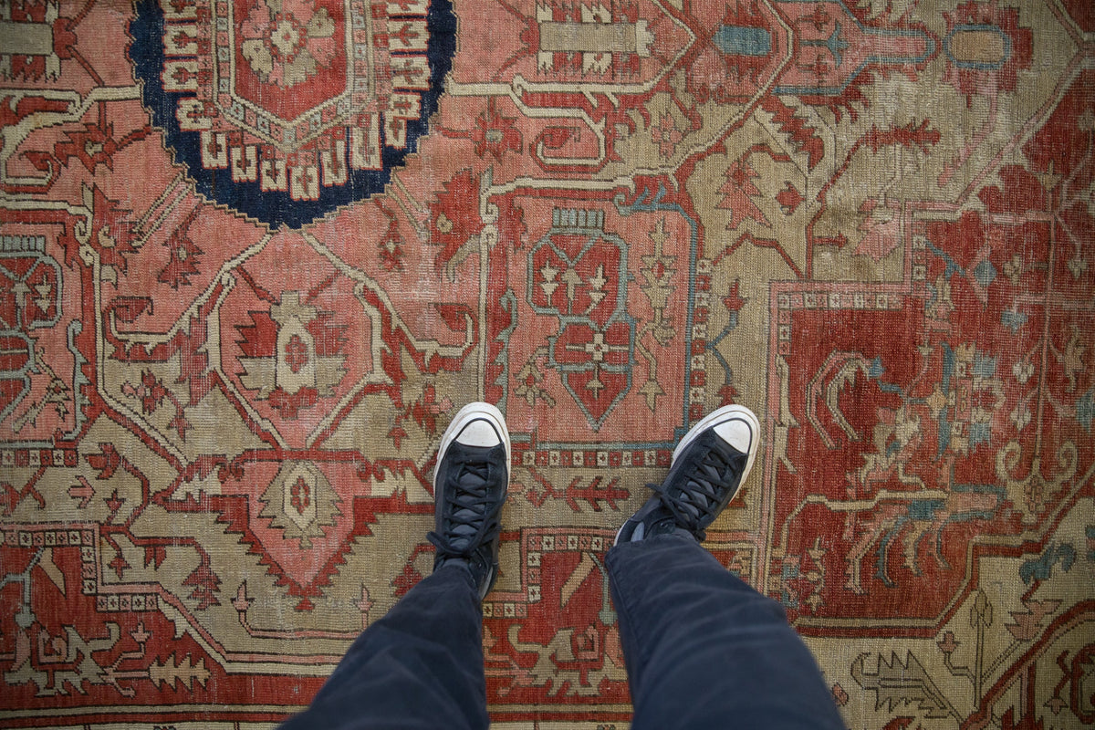 9x12 Antique Serapi Carpet
