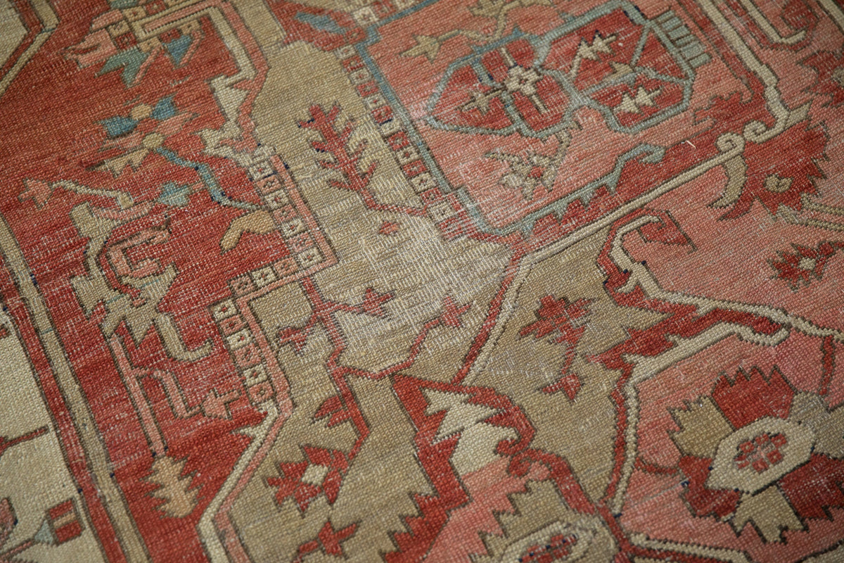 9x12 Antique Serapi Carpet