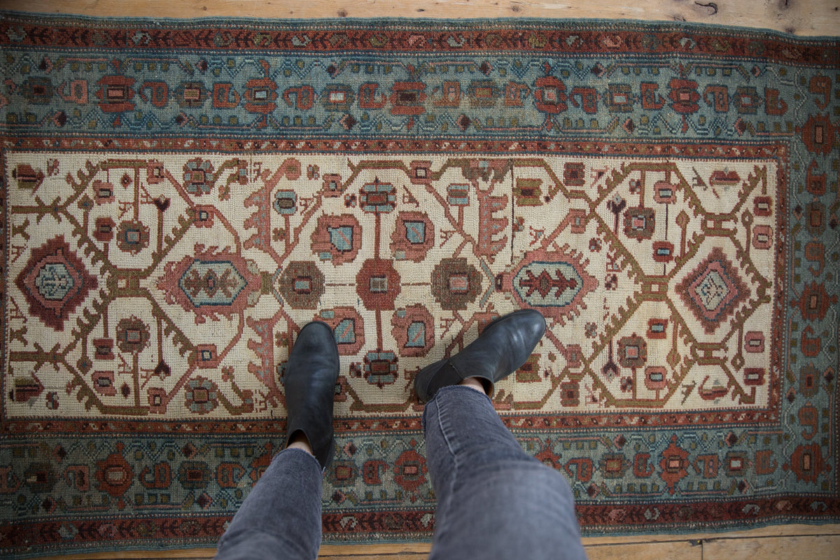 3x6 Vintage Distressed Hamadan Rug Runner
