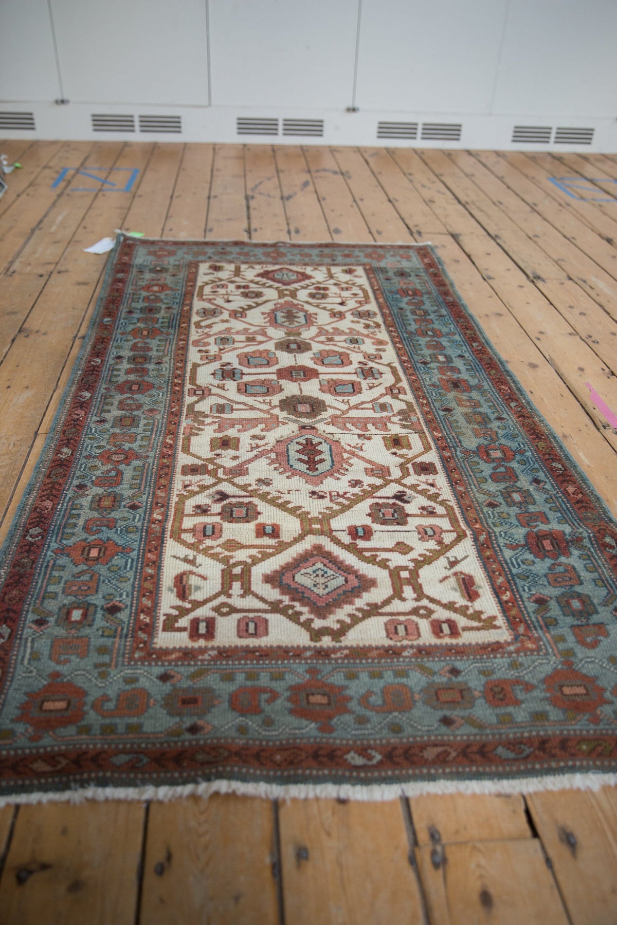 3x6 Vintage Distressed Hamadan Rug Runner