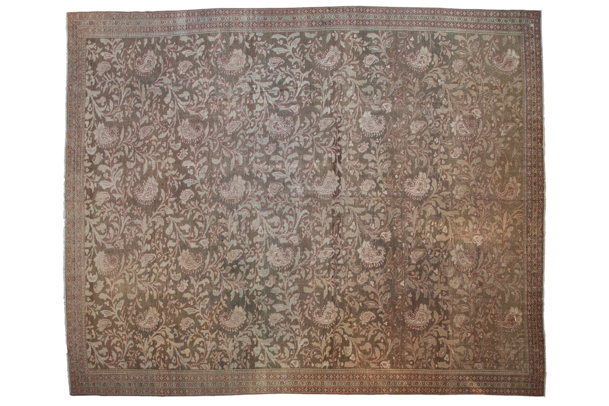 12x15 Vintage Distressed Malayer Carpet