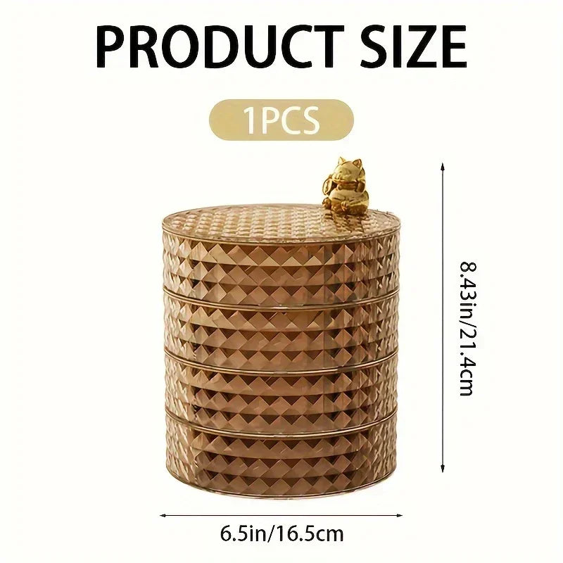 Snack Tray - With Lid Plastic