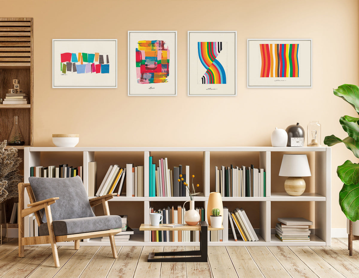 Sylvie Im Parallel to Myself Framed Canvas by Amber Vittoria