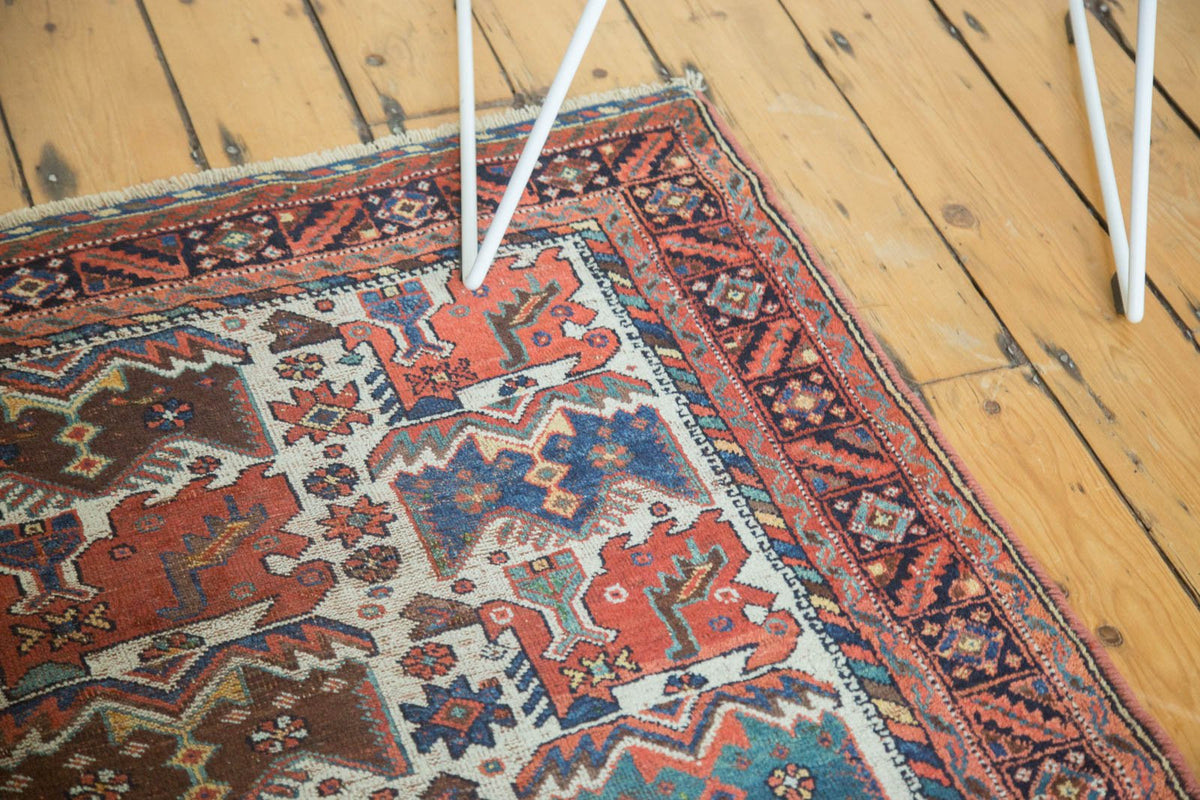 4x4.5 Antique Afshar Square Rug