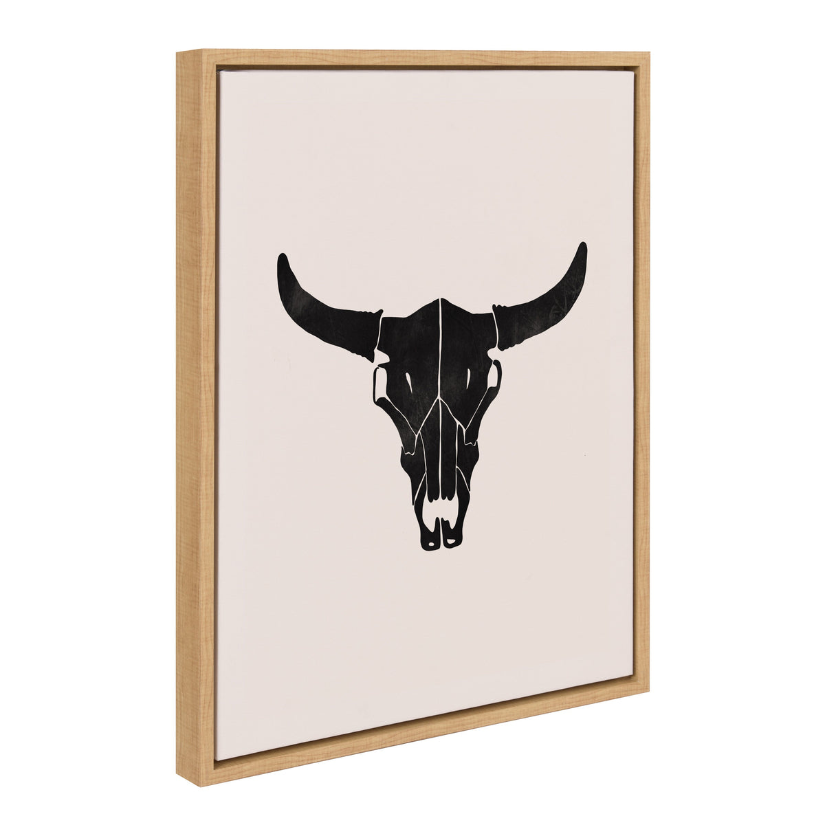 Sylvie Western Skull Framed Canvas by Honey Island Studio