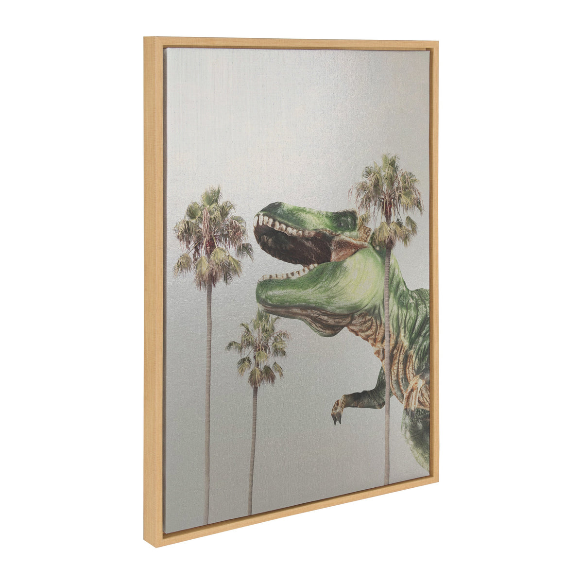 Sylvie Dinosaur Framed Canvas by July Art Prints