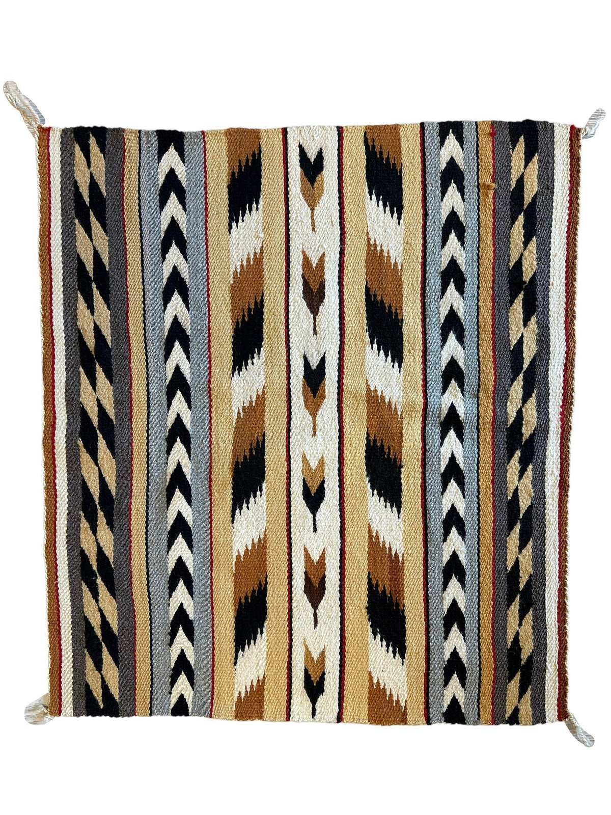 Vintage Kilim Rug 2x3 | Ivory, Brown & Black | Hand-Woven Wool Flatweave - Rugistan