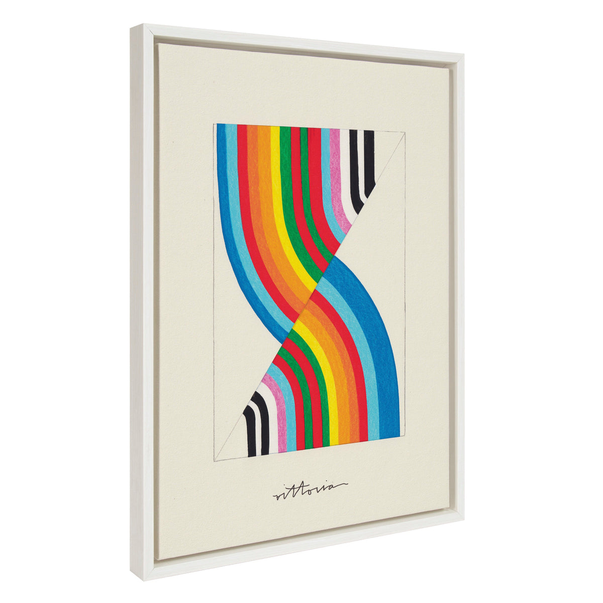 Sylvie Its Always an Almost Framed Canvas by Amber Vittoria