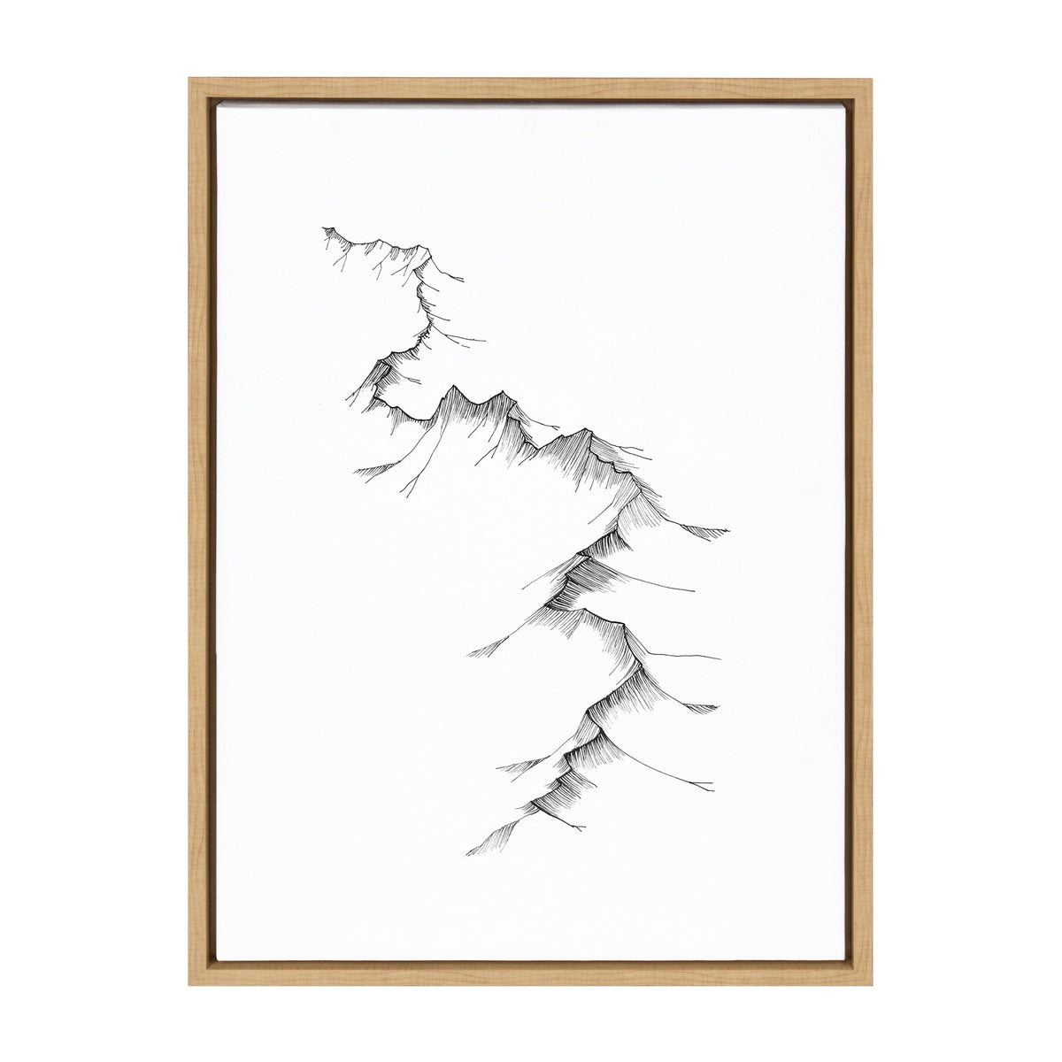Sylvie Mountains Framed Canvas by Viola Kreczmer
