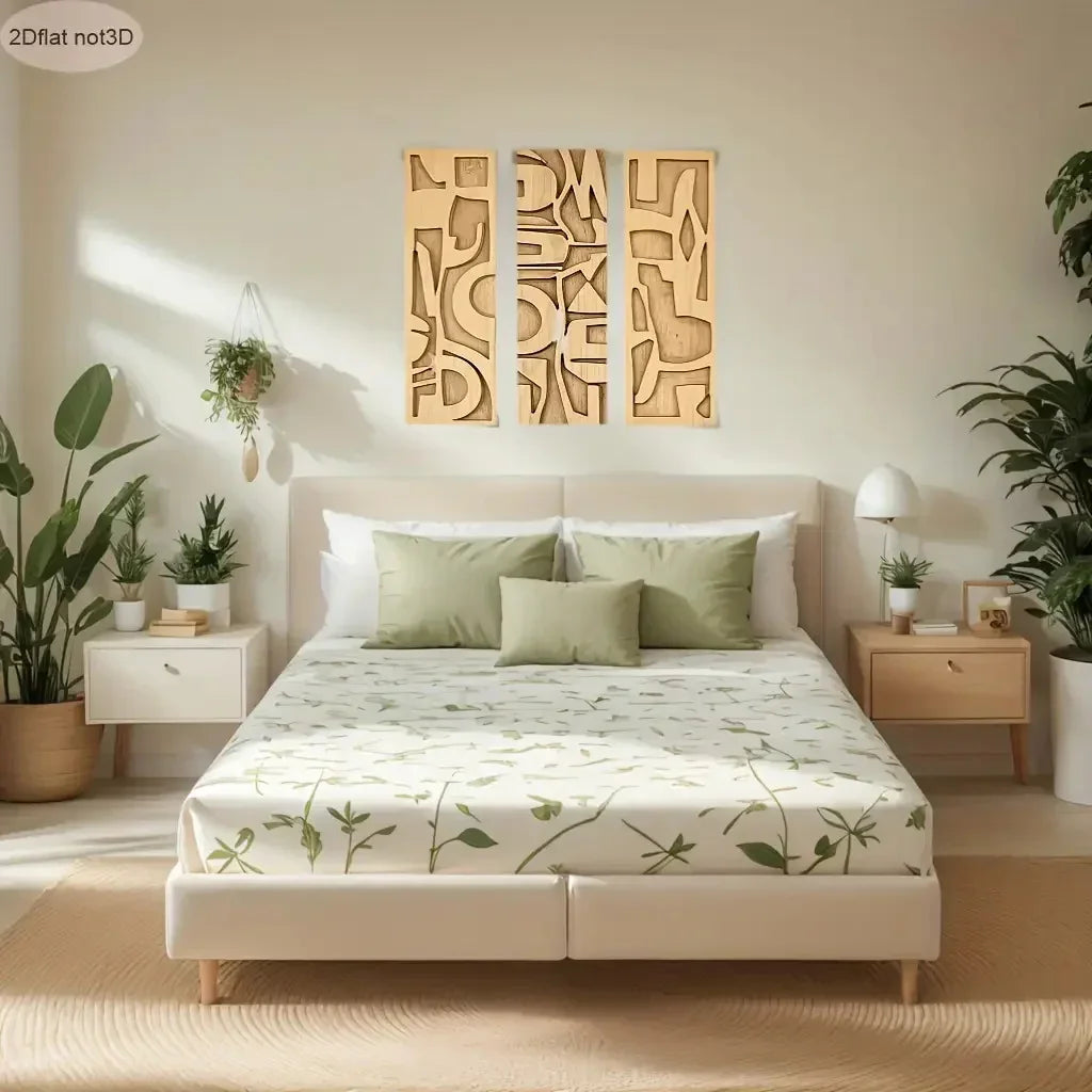 Wall Art - Geometric Wooden 3D
