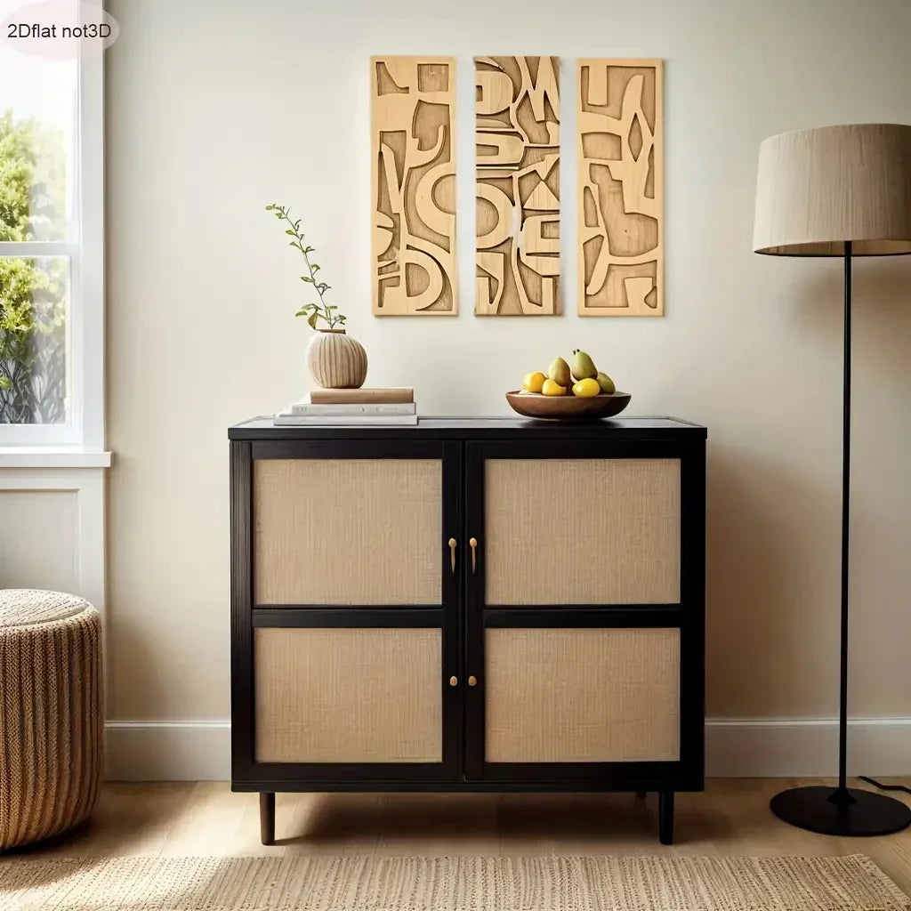 Wall Art - Geometric Wooden 3D