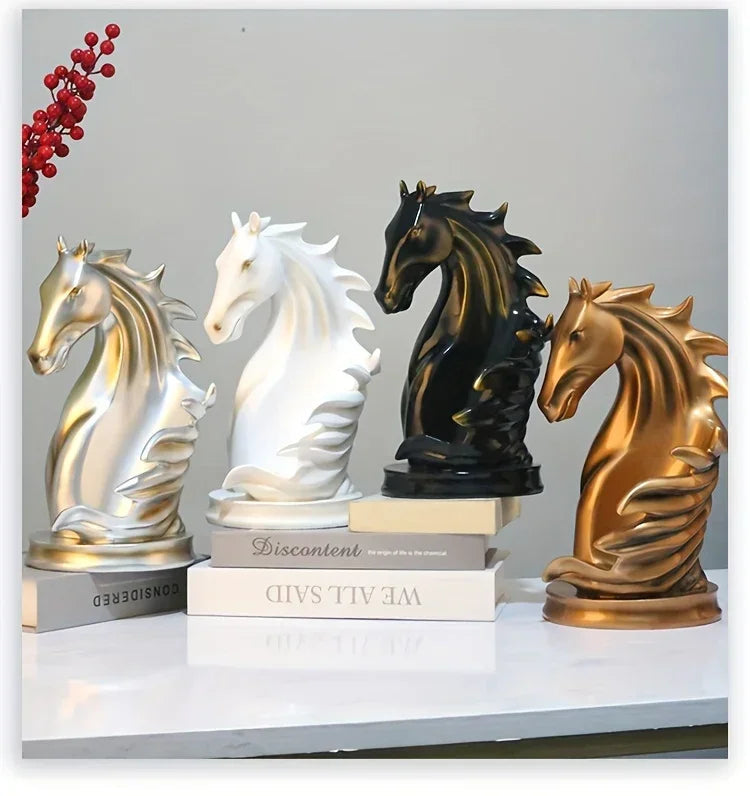 Wine Rack - Modern Horse Head Wooden
