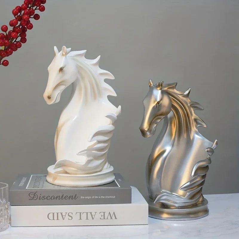 Wine Rack - Modern Horse Head Wooden
