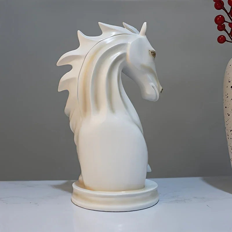 Wine Rack - Modern Horse Head Wooden