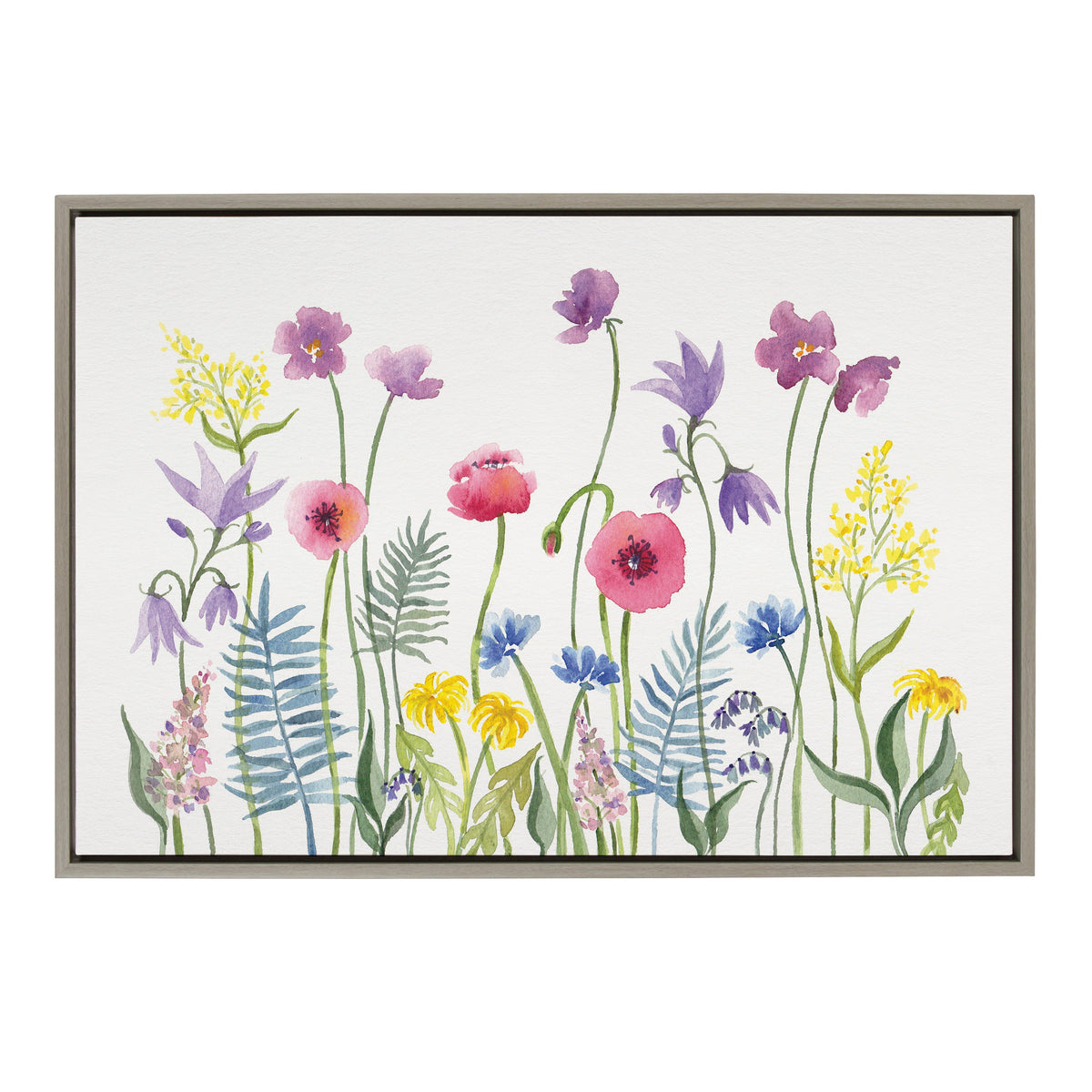Sylvie Wildflorals Framed Canvas by Patricia Shaw