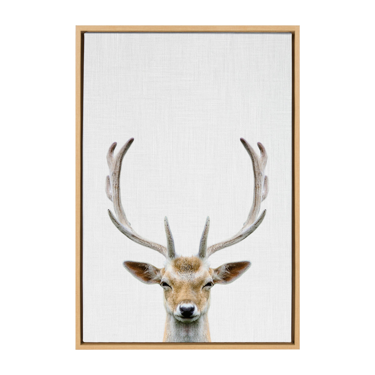 Sylvie Deer Color Framed Canvas by Simon Te of Tai Prints