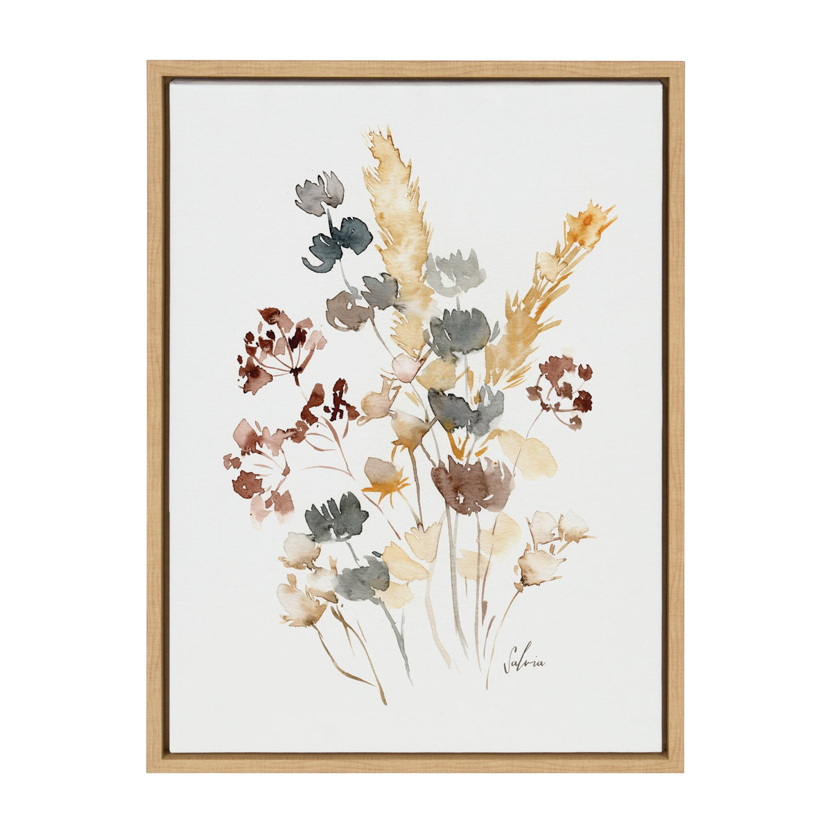 Sylvie Wild Salvia Framed Canvas by Sara Berrenson