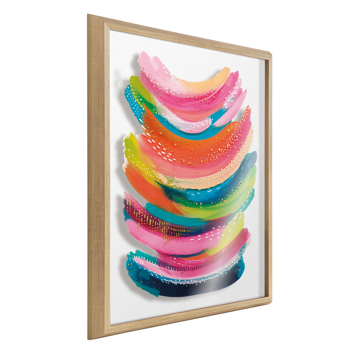 Blake Bright Abstract Framed Printed Art by Jessi Raulet of Ettavee