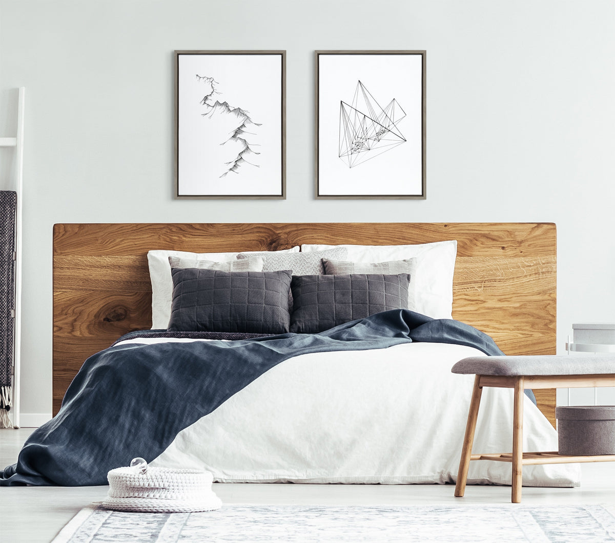 Sylvie Mountains Framed Canvas by Viola Kreczmer