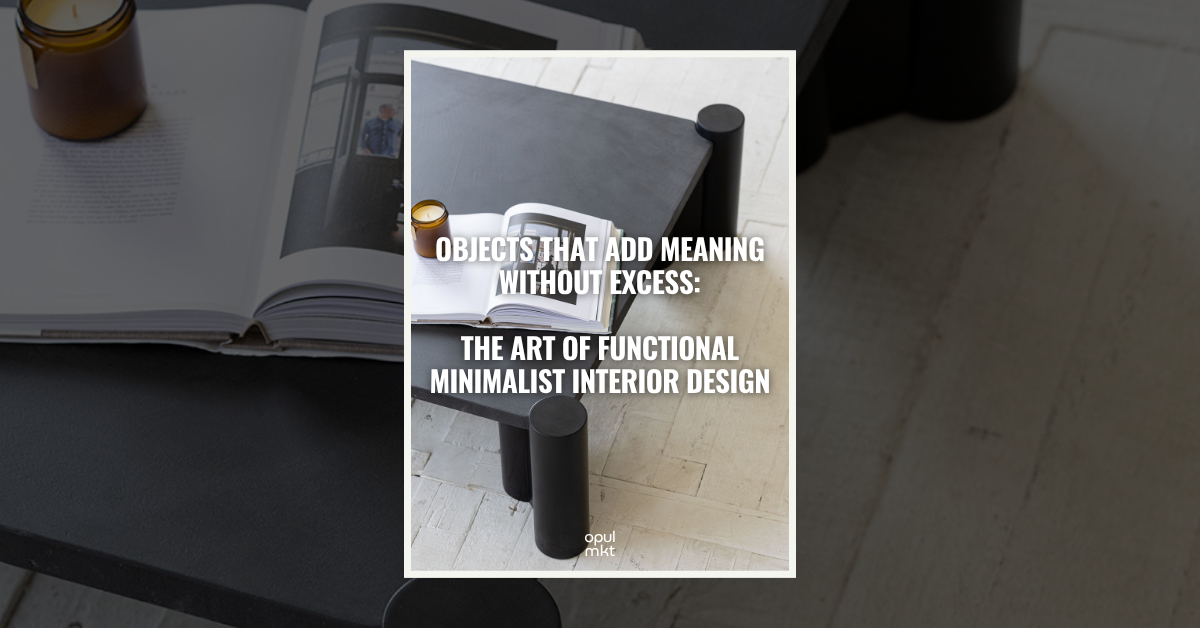 Objects That Add Meaning Without Excess: The Art of Functional Minimalist Interior Design