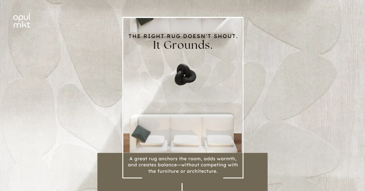 Choosing the Right Rug: A Guide to Grounding a Space Without Overpowering
