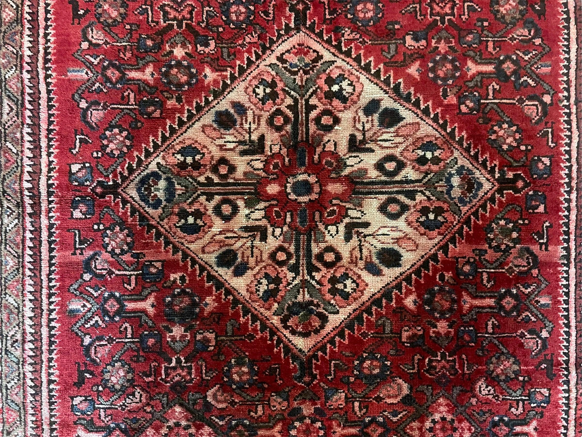 5.5 X 10 Antique Handmade Wool Tribal Gallery Rug All Over Red Runner Corridor - Jewel Rugs, view 12