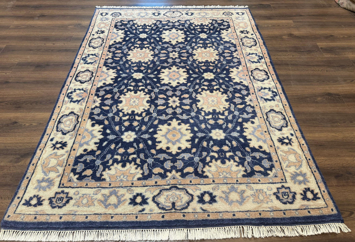 Blue and Beige Indian Rug, Indo Persian Carpet - Jewel Rugs, view 12