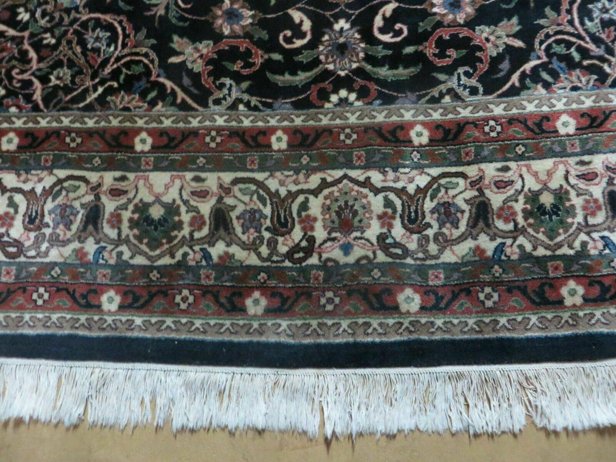 Indo Persian Rug 8x10, Wool Handmade Floral Carpet - Jewel Rugs, view 5