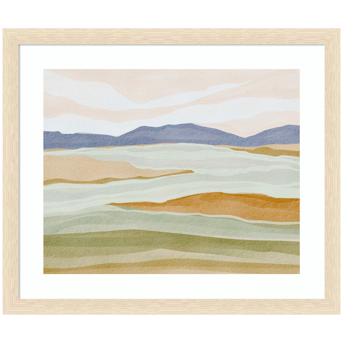 Framed Art Dreamy Hillscape by Nikita Jariwala