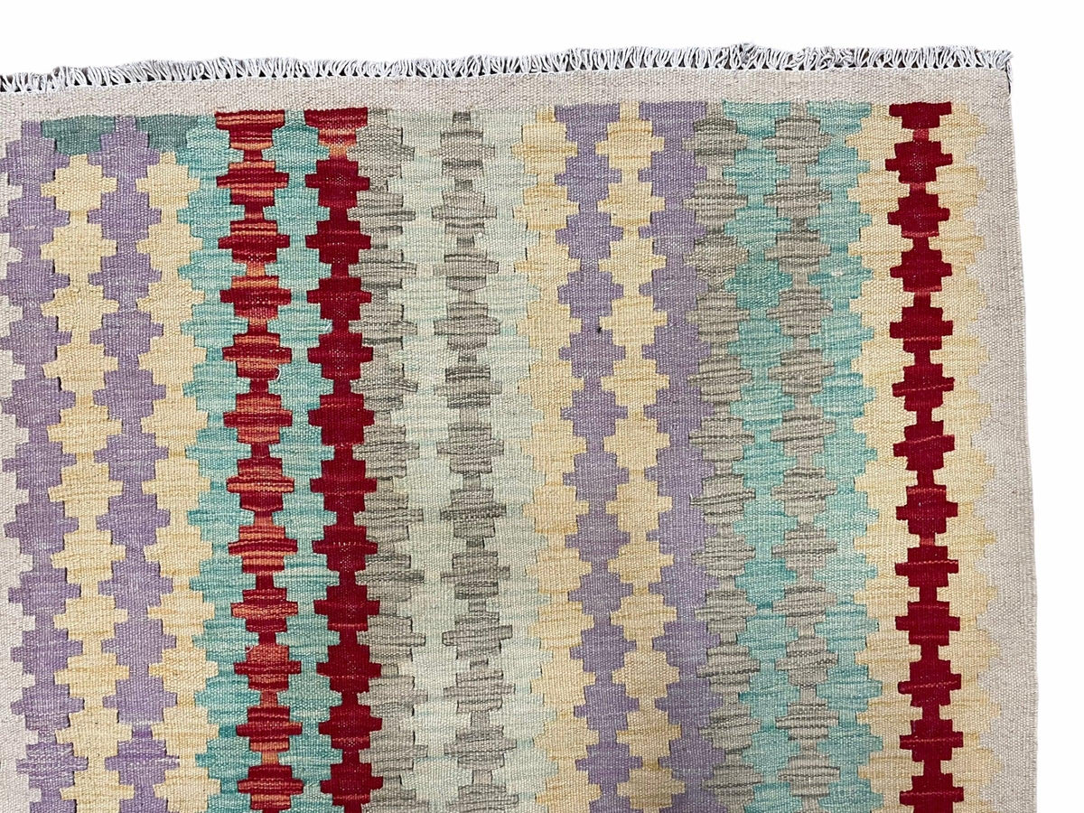 Colorful Kilim Rug 6x8 Multicolor Turkish Kilim Rug 6 x 8 Flat Weave Kilim Playful Anatolian Kilim Wool Kilim New Rug - Jewel Rugs, view 7