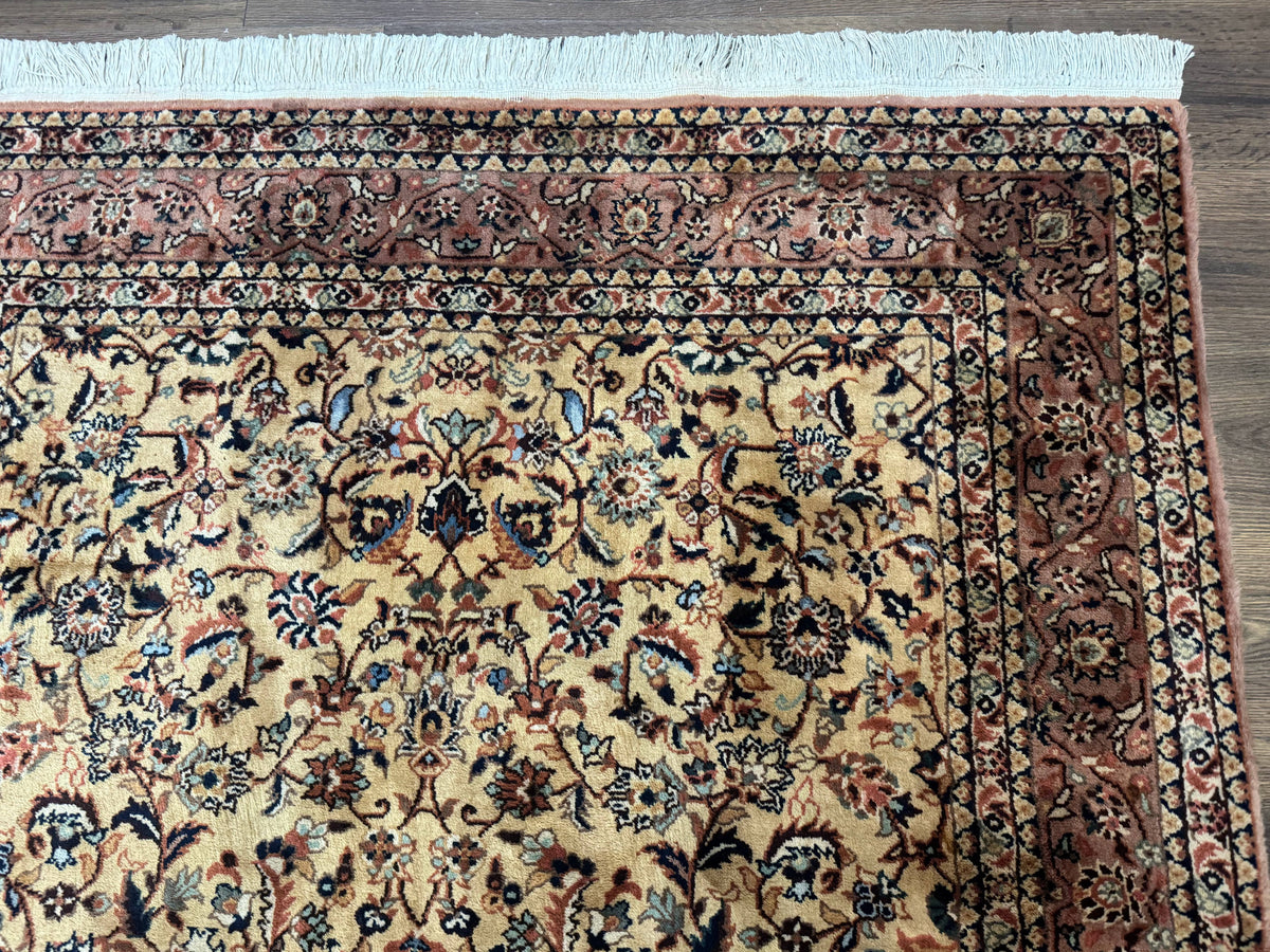 Indo Persian Rug 5x8, Light Tan/Camel, Allover Design - Jewel Rugs, view 7