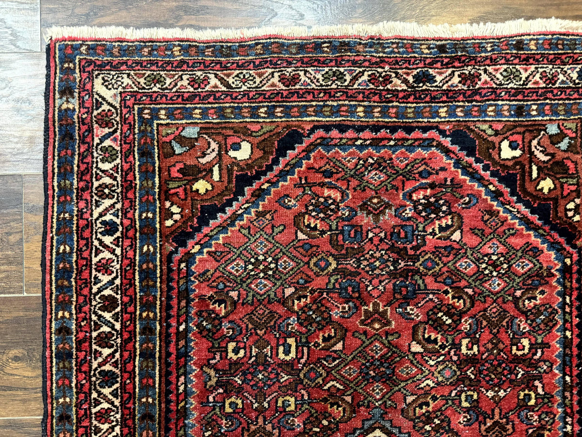 Antique Persian Tribal Rug 3.6 x 5, Hamadan Angelas Rug - Jewel Rugs, view 7