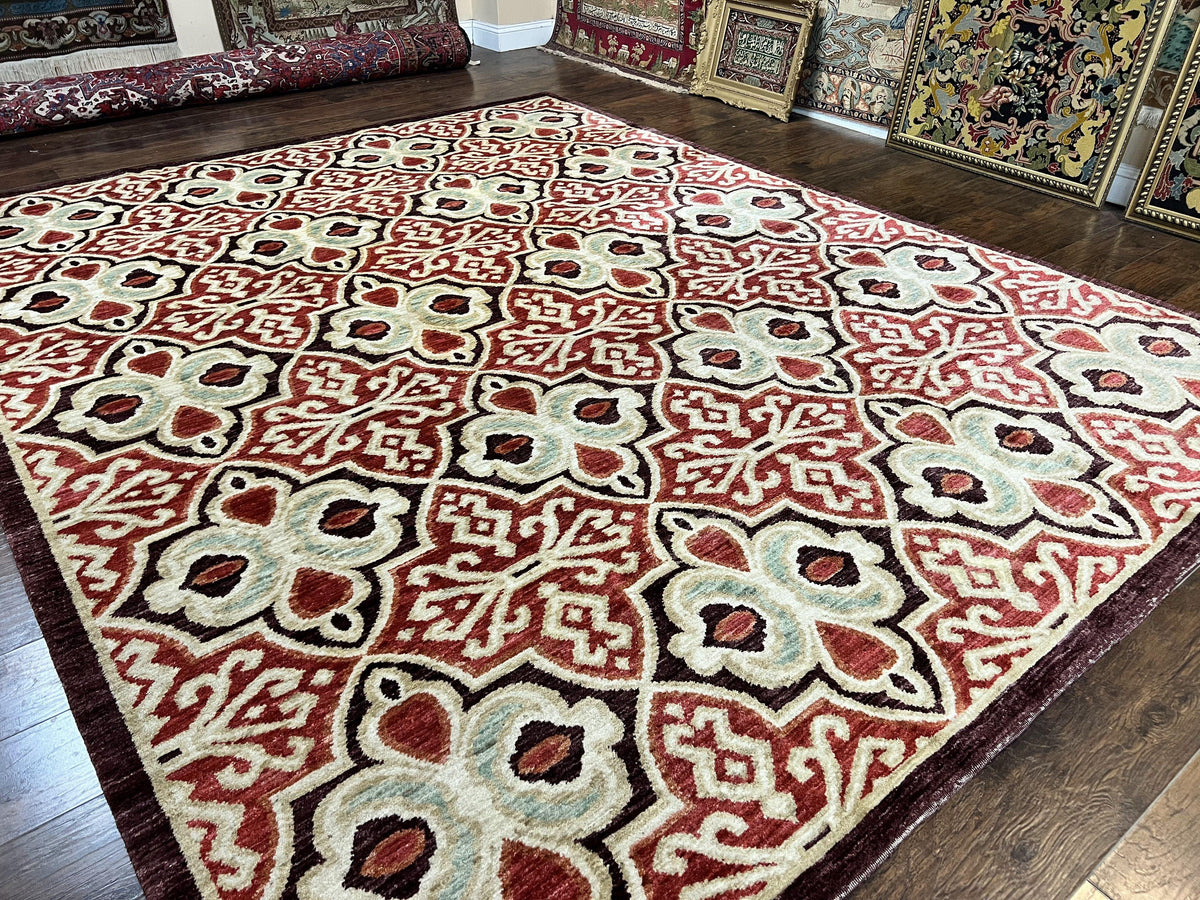 Portuguese Rug 9x12, Vintage Carpet, Handmade Wool Rug - Jewel Rugs, view 13