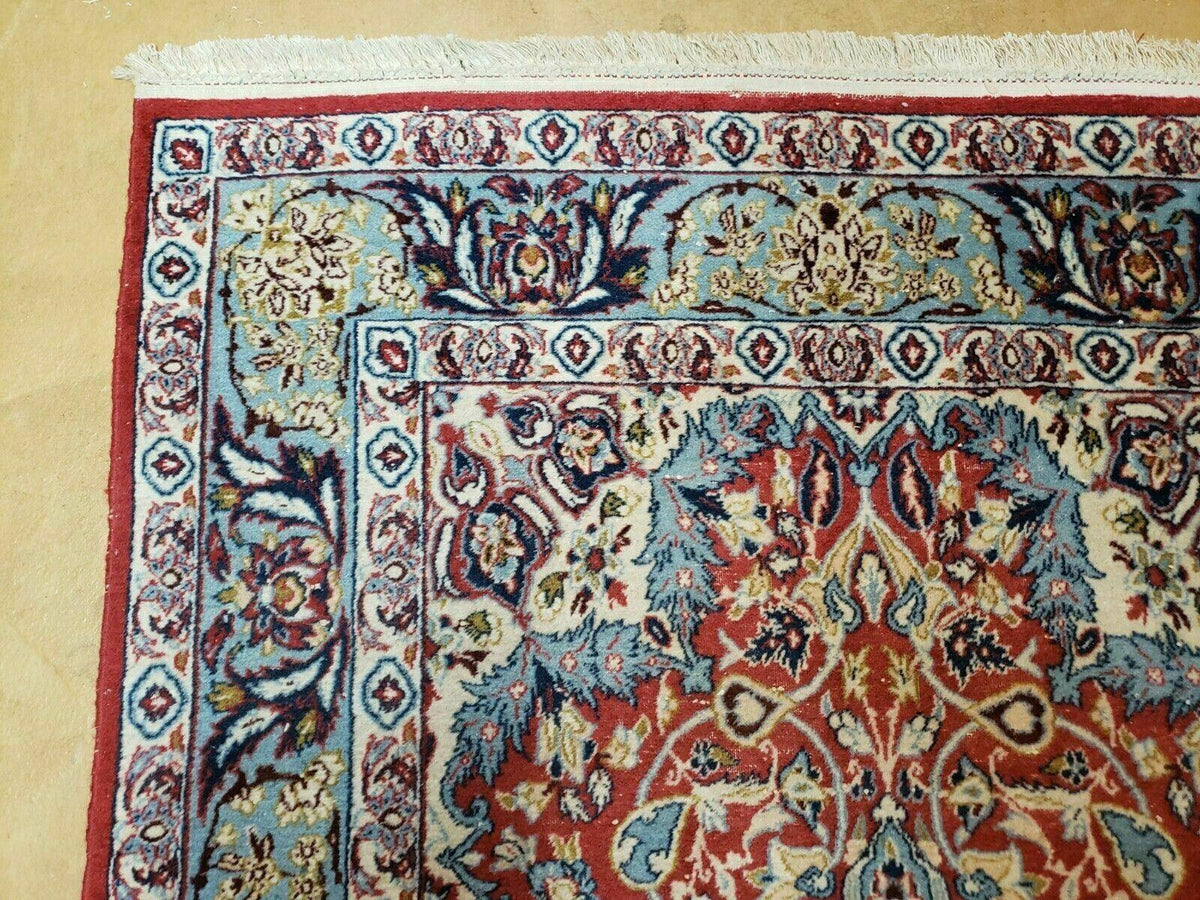 3' 5" X 5' 8" Vintage Handmade Turkish Wool Rug Carpet Vegetable Dyes Nice Red - Jewel Rugs, view 7