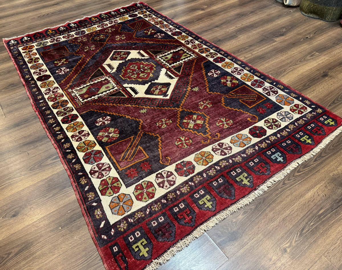 Turkish Kazak Rug 5x7, Geometric - Jewel Rugs, view 13