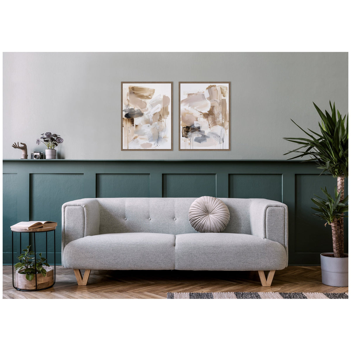 Earth Form No. 1 & No. 2 2 Piece Framed Canvas Wall Art Set by Amy Lighthall