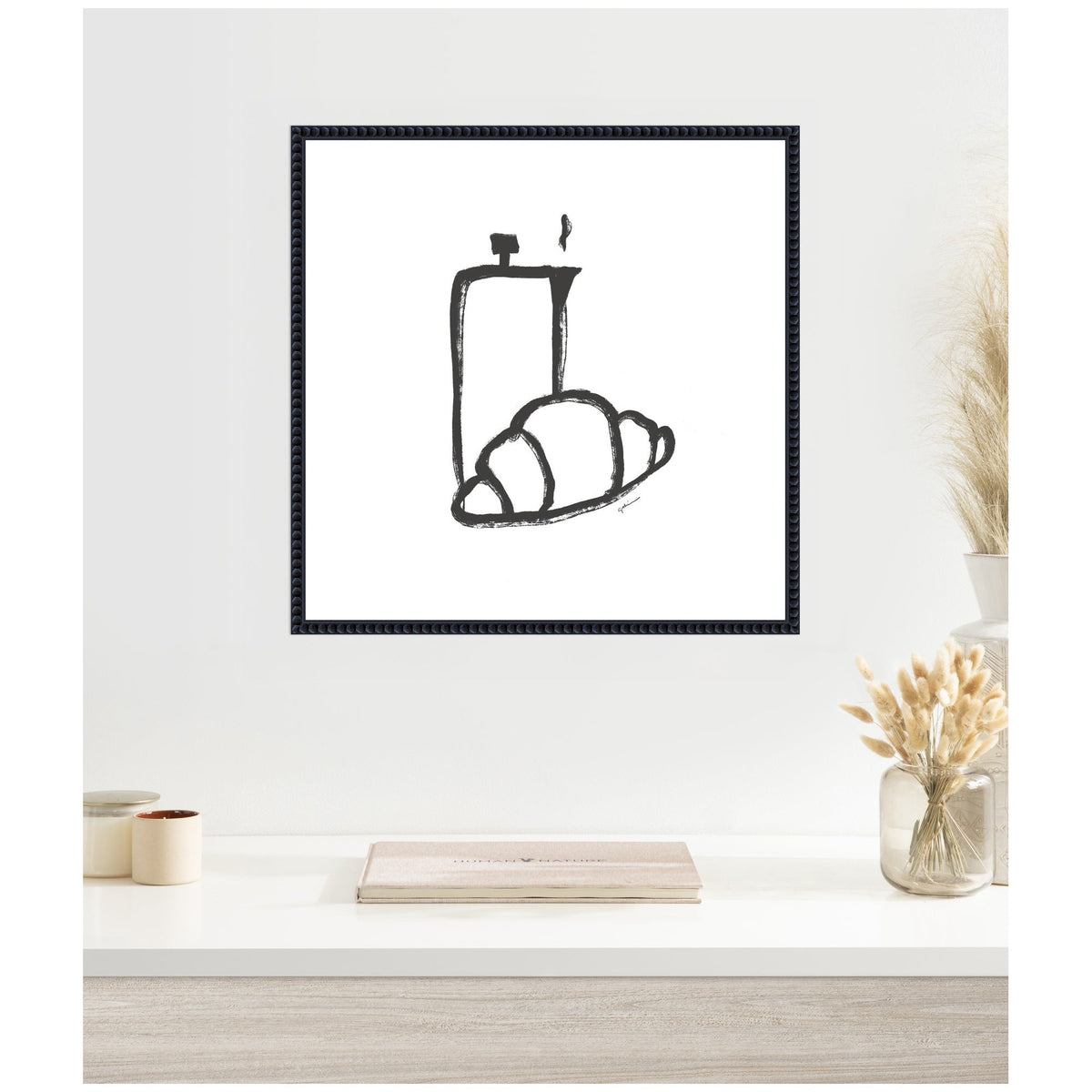 Breakfast Club No. 2 by Gabrielly Guedes Framed Canvas Wall Art Print