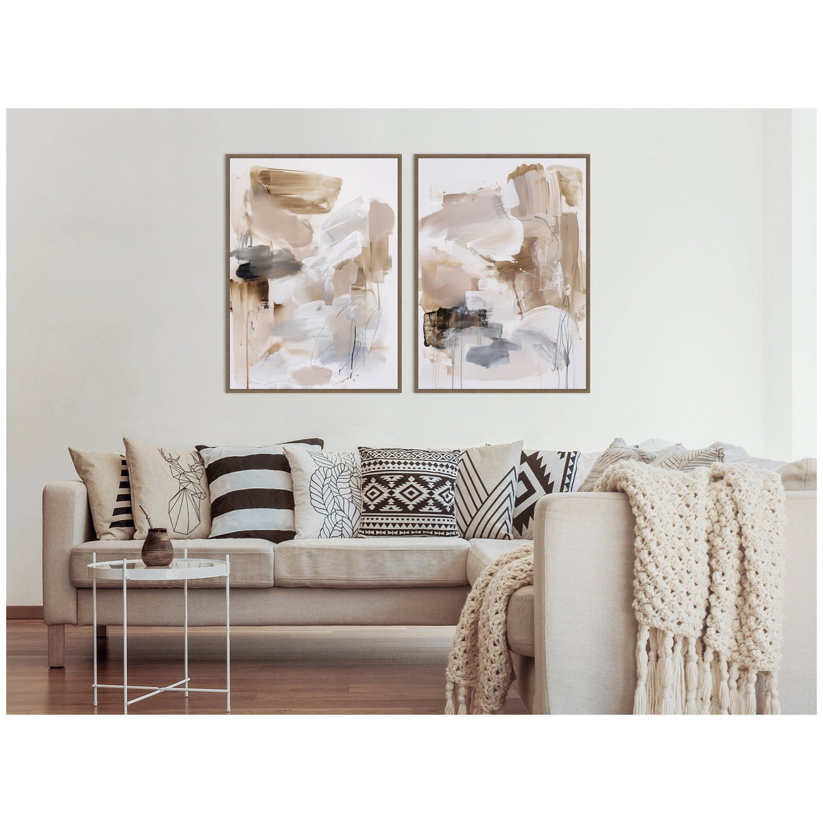 Earth Form No. 1 & No. 2 2 Piece Framed Canvas Wall Art Set by Amy Lighthall