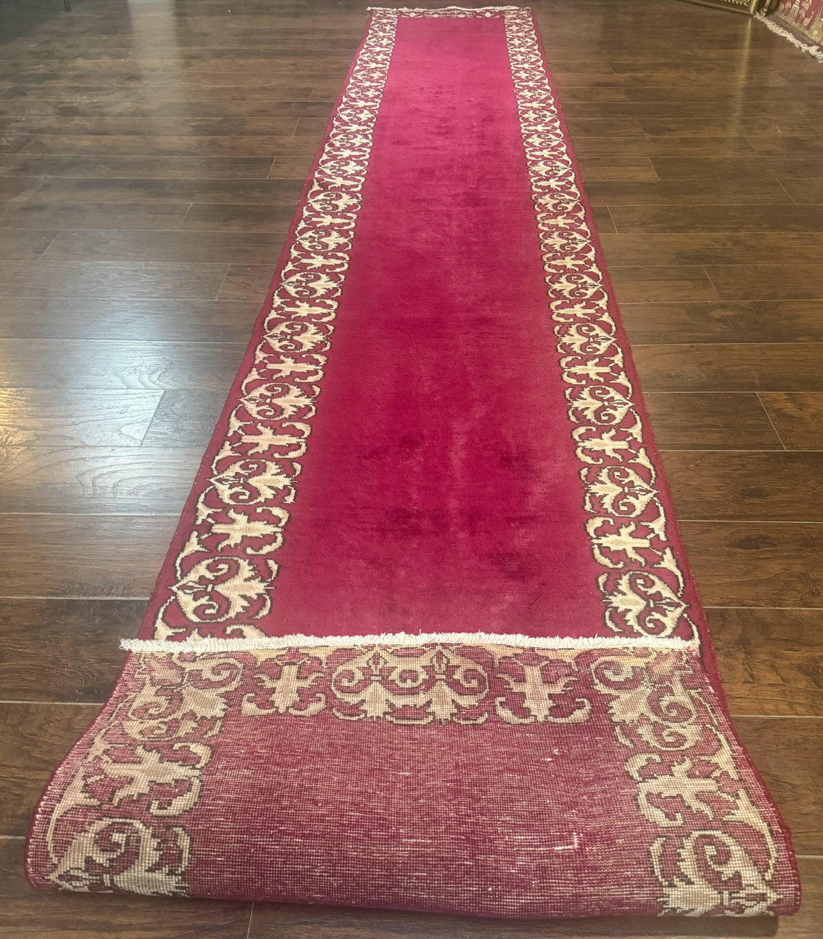 Red Persian Kerman Runner Rug 3x16 - Jewel Rugs, view 12